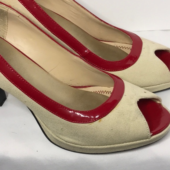 Bongo 9 1/2 peep toe heels - Picture 5 of 9